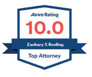 10.0 Avvo Rating Zacharay S. Roeling Top Attorney